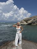 BEYAZ PANTOLON TOP TAKIM