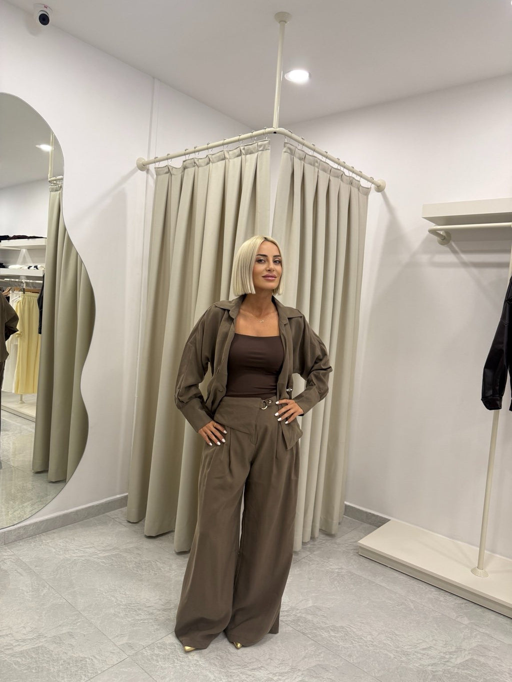 YEŞİL PANTOLON  TOP TAKIM